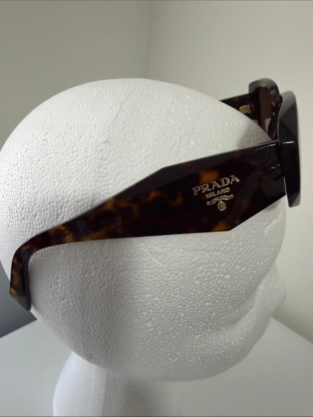 Authentic Prada Full Inclusion Tortoiseshell Sunglasses with Brown Lenses